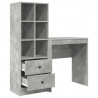 Biurko z szufladą 2 pcs Betonowy szary