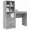 Biurko z szufladą 2 pcs Szary Sonoma