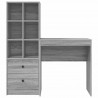 Biurko z szufladą 2 pcs Szary Sonoma