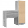 Biurko z szufladą 2 pcs Szary Sonoma
