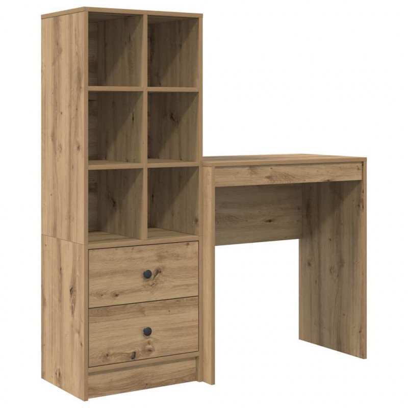 Biurko z szufladą 2 pcs Dąb rzemieślniczy