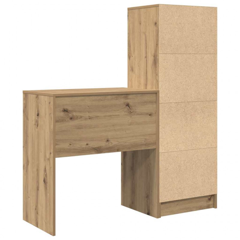 Biurko z szufladą 2 pcs Dąb rzemieślniczy