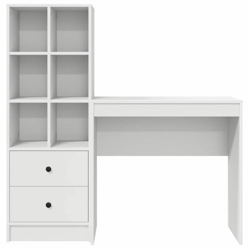 Biurko z szufladą 2 pcs Biały
