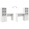 Biurko z szufladą 2 pcs Biały