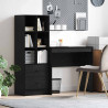 Biurko z szufladą 2 pcs Czarny Dąb