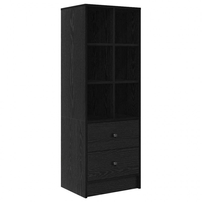 Biurko z szufladą 2 pcs Czarny Dąb