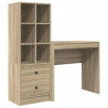 Biurko z szufladą 2 pcs Dąb Sonoma