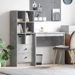 Biurko z szufladą 2 pcs Betonowy szary