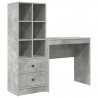 Biurko z szufladą 2 pcs Betonowy szary