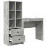 Biurko z szufladą 2 pcs Betonowy szary