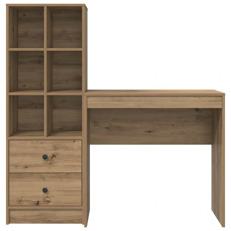 Biurko z szufladą 2 pcs Dąb rzemieślniczy