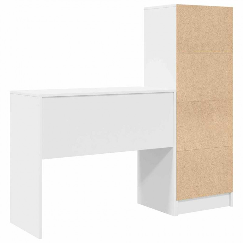 Biurko z szufladą 2 pcs Biały
