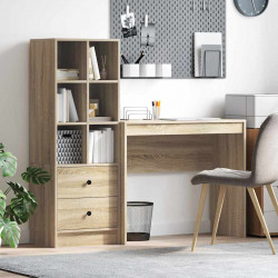 Biurko z szufladą 2 pcs Dąb Sonoma