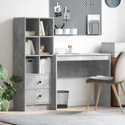 Biurko z szufladą 2 pcs Betonowy szary