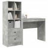 Biurko z szufladą 2 pcs Betonowy szary
