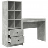 Biurko z szufladą 2 pcs Betonowy szary