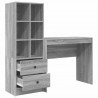 Biurko z szufladą 2 pcs Szary Sonoma