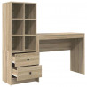 Biurko z szufladą 2 pcs Dąb Sonoma