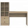 Biurko z szufladą 2 pcs Dąb Sonoma