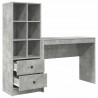 Biurko z szufladą 2 pcs Betonowy szary