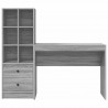 Biurko z szufladą 2 pcs Szary Sonoma