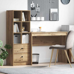 Biurko z szufladą 2 pcs Dąb rzemieślniczy