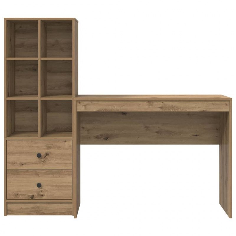 Biurko z szufladą 2 pcs Dąb rzemieślniczy