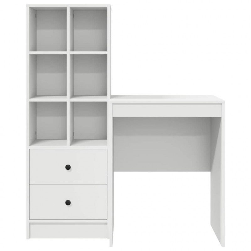 Biurko z szufladą 2 pcs Biały
