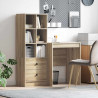 Biurko z szufladą 2 pcs Dąb Sonoma