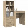 Biurko z szufladą 2 pcs Dąb Sonoma