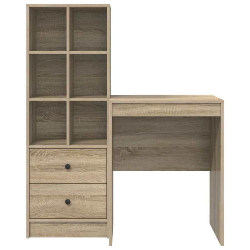 Biurko z szufladą 2 pcs Dąb Sonoma