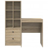 Biurko z szufladą 2 pcs Dąb Sonoma