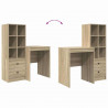 Biurko z szufladą 2 pcs Dąb Sonoma