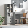 Biurko z szufladą 2 pcs Betonowy szary
