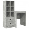 Biurko z szufladą 2 pcs Betonowy szary