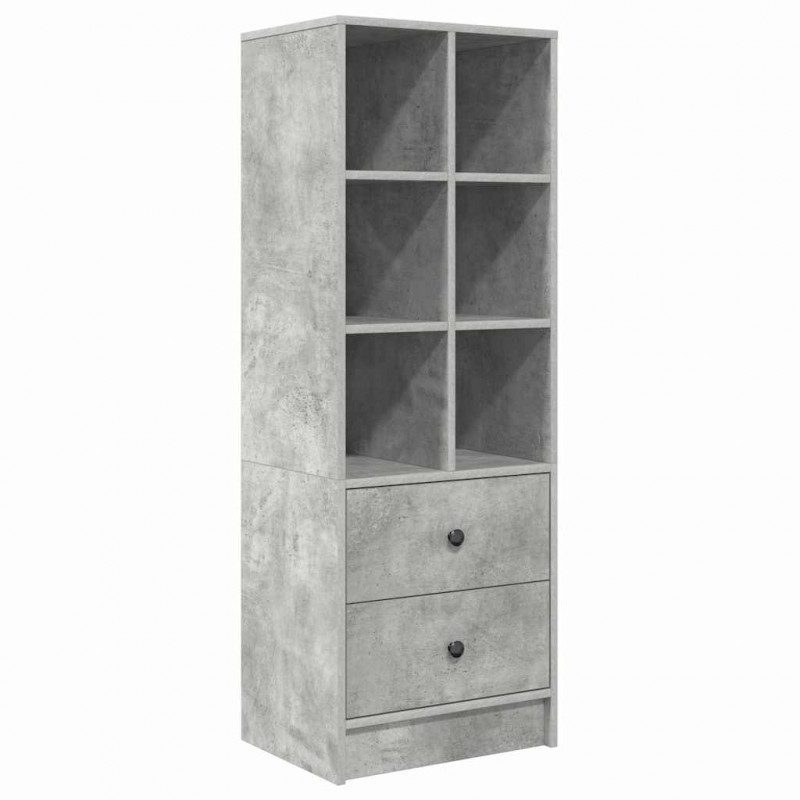Biurko z szufladą 2 pcs Betonowy szary