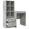 Biurko z szufladą 2 pcs Betonowy szary