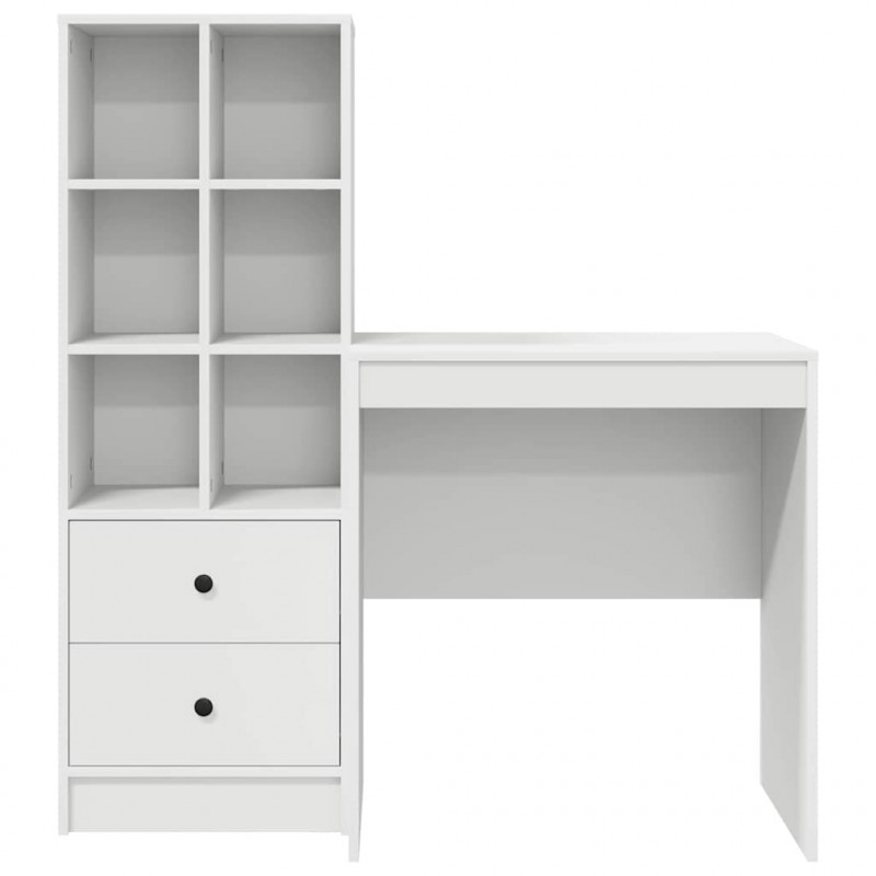 Biurko z szufladą 2 pcs Biały