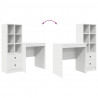 Biurko z szufladą 2 pcs Biały