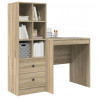 Biurko z szufladą 2 pcs Dąb Sonoma