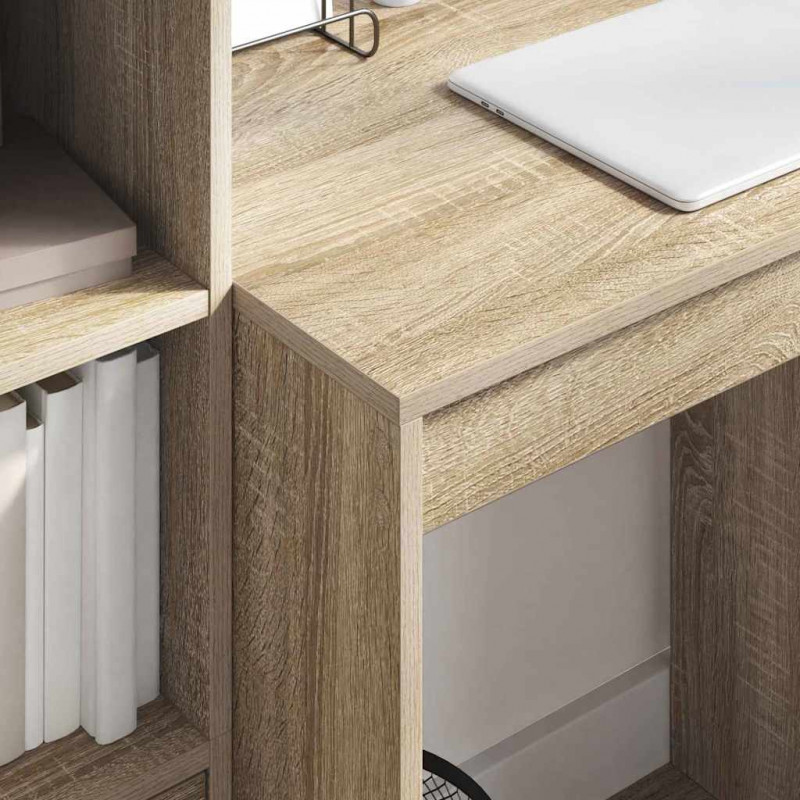 Biurko z szufladą 2 pcs Dąb Sonoma