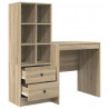 Biurko z szufladą 2 pcs Dąb Sonoma