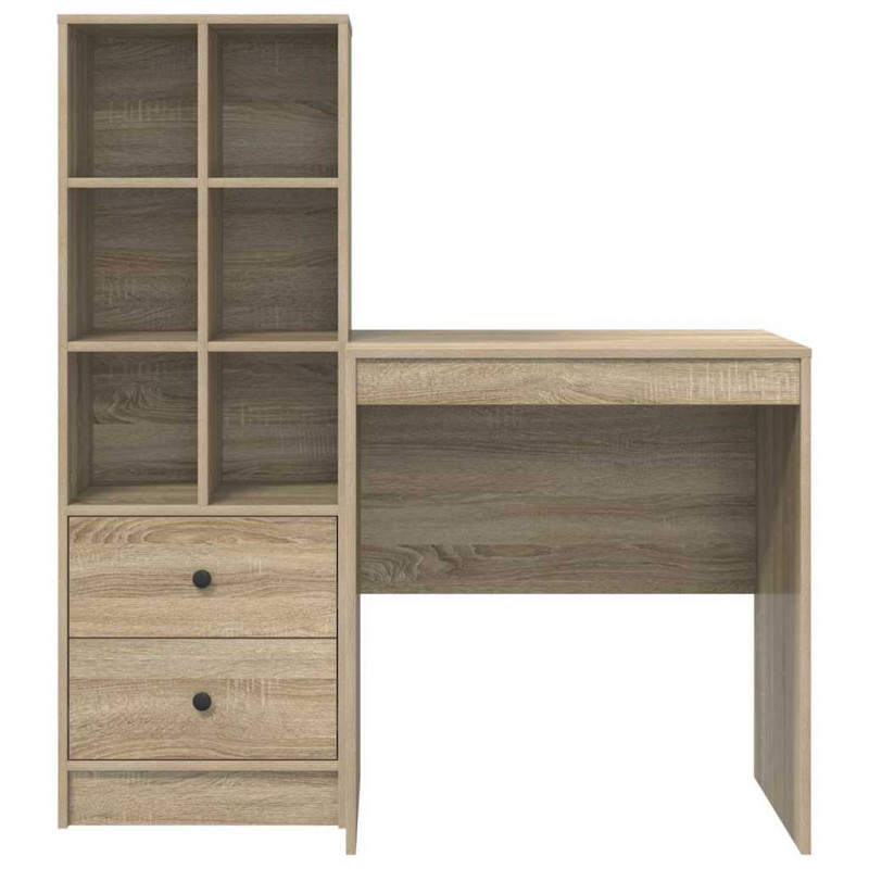 Biurko z szufladą 2 pcs Dąb Sonoma