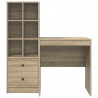 Biurko z szufladą 2 pcs Dąb Sonoma
