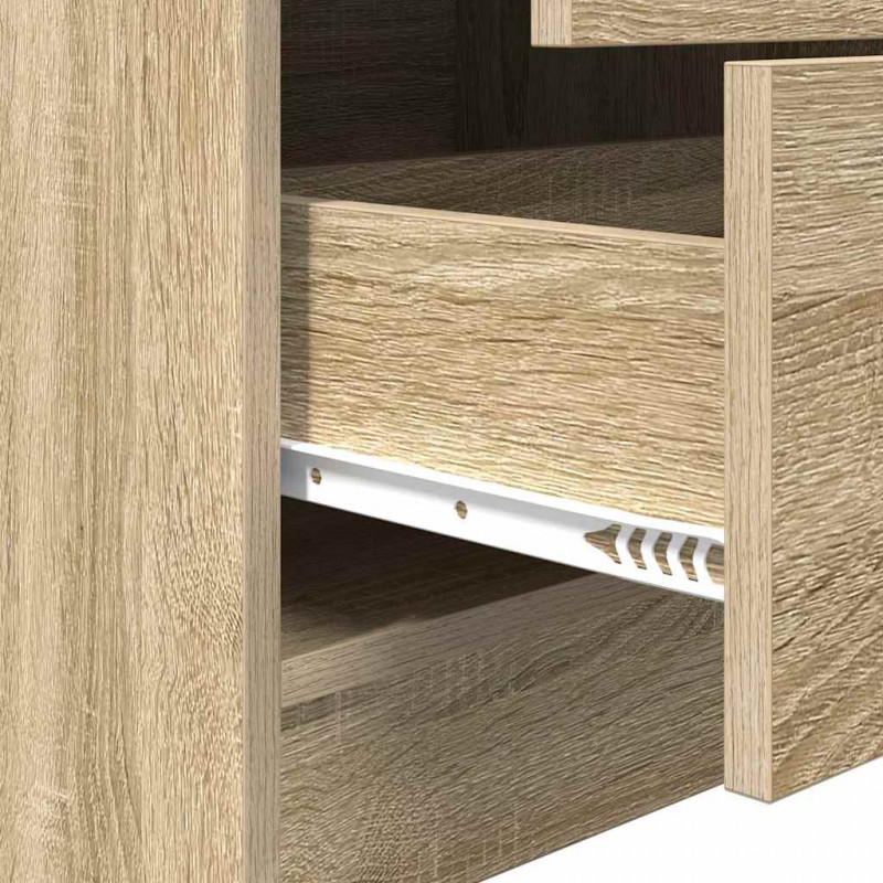 Biurko z szufladą 2 pcs Dąb Sonoma