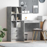 Biurko z szufladą 2 pcs Betonowy szary