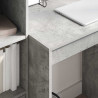 Biurko z szufladą 2 pcs Betonowy szary