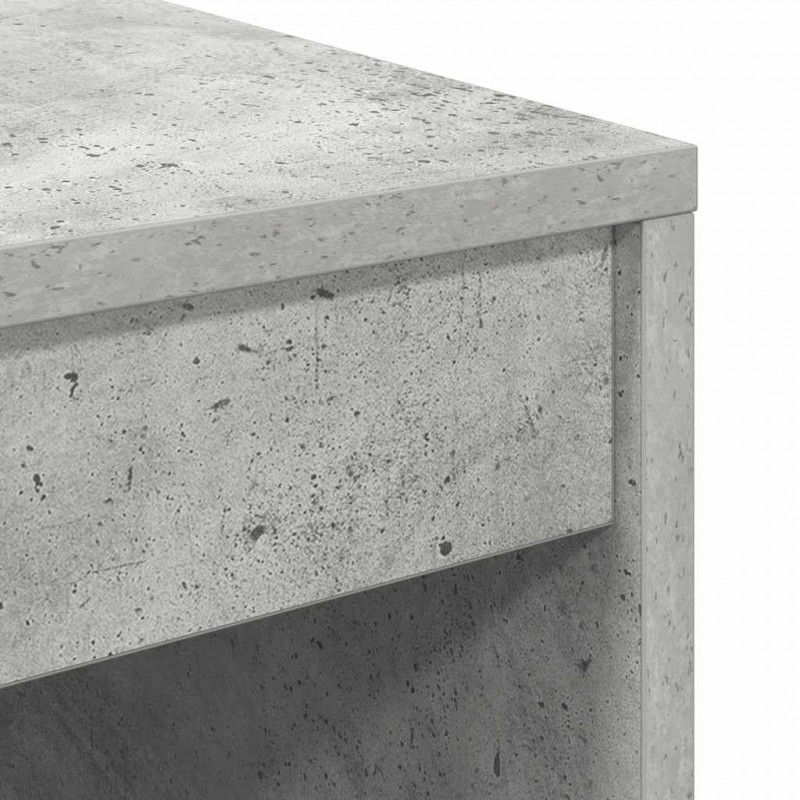 Biurko z szufladą 2 pcs Betonowy szary