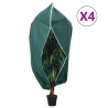 Kaptury ochronne z suwakiem, 4 szt., 70 g/m², 1x1,55 m