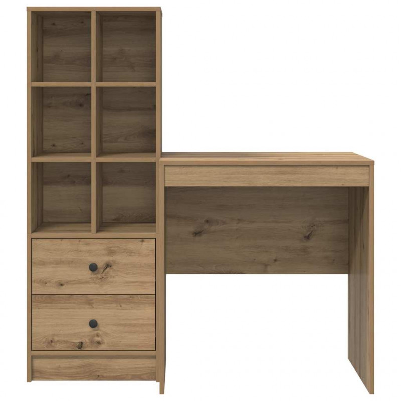 Biurko z szufladą 2 pcs Dąb rzemieślniczy